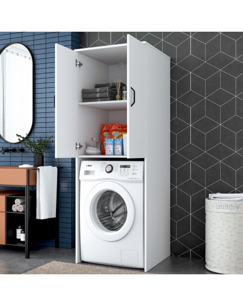 Mueble lavadora blanco - 65x181,8x62,5 cm