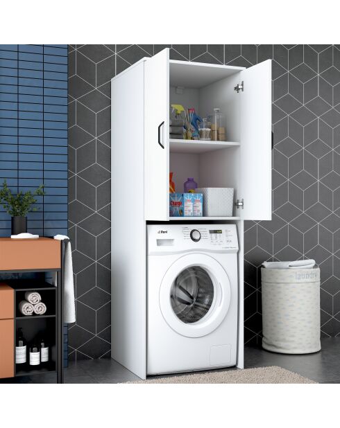 Mueble lavadora blanco - 65x181,8x62,5 cm