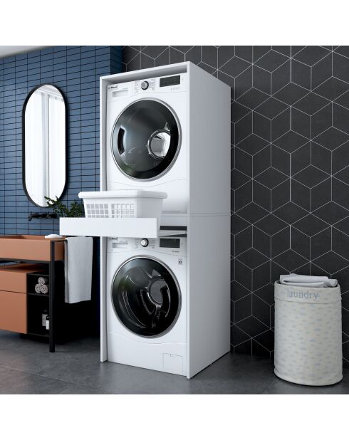 Mueble lavadora doble - 66,6x189x65 cm