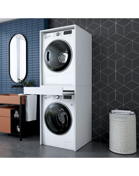 Mueble lavadora doble - 66,6x189x65 cm