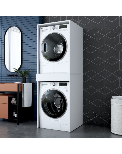 Mueble lavadora doble - 66,6x189x65 cm