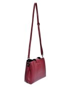 Burgundergraue Schultertasche - 19x21x7 cm