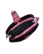 Burgundergraue Schultertasche - 19x21x7 cm