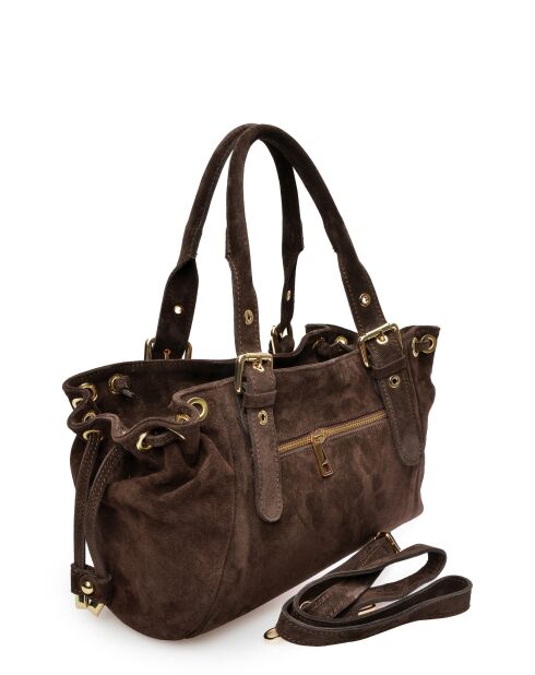 Bandolera Rachelle Marrón oscuro - 17x34,5x9 cm