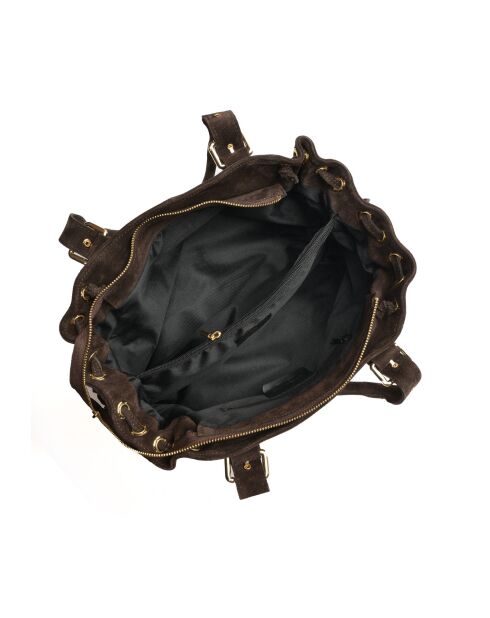 Bandolera Rachelle Marrón oscuro - 17x34,5x9 cm