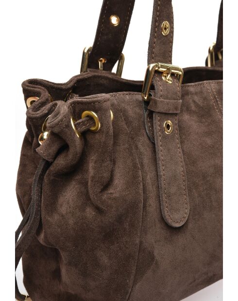 Bandolera Rachelle Marrón oscuro - 17x34,5x9 cm