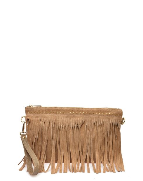 Pochette grigia beige Cloé - 18,5x30 cm