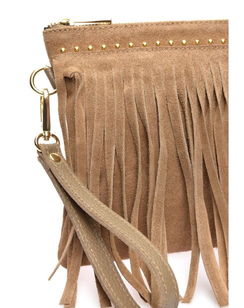 Pochette grigia beige Cloé - 18,5x30 cm