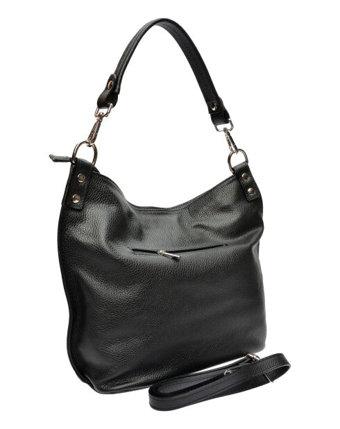 Maggie zwarte schoudertas - 30x37x10,5 cm