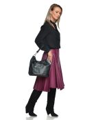 Maggie zwarte schoudertas - 30x37x10,5 cm