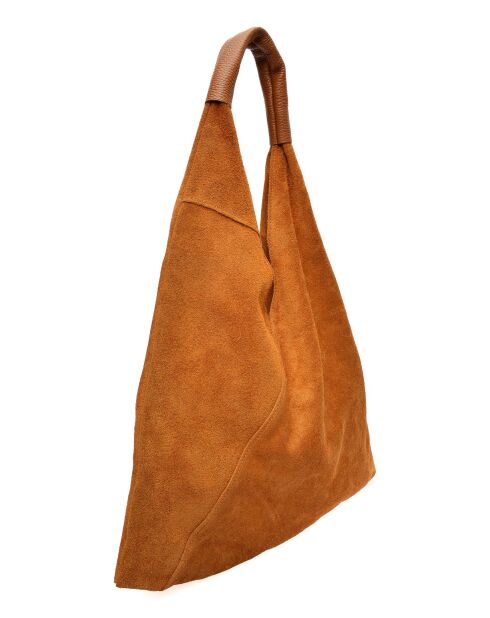 Borsa hobo Valentina Cognac - 31,5x37x4 cm
