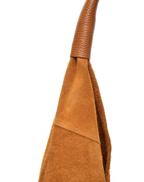 Borsa hobo Valentina Cognac - 31,5x37x4 cm