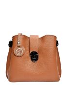 Bandolera gris coñac - 19x21x7 cm