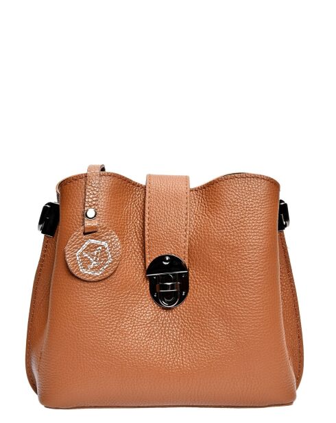 Bandolera gris coñac - 19x21x7 cm