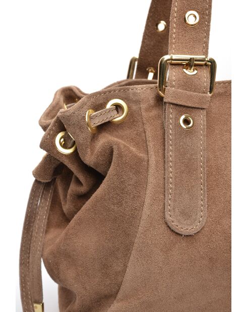 Bandolera Rachelle Gris beige - 17x34,5x9 cm