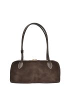 Gloria Henkeltasche dunkelbraun - 16x33,5x9 cm