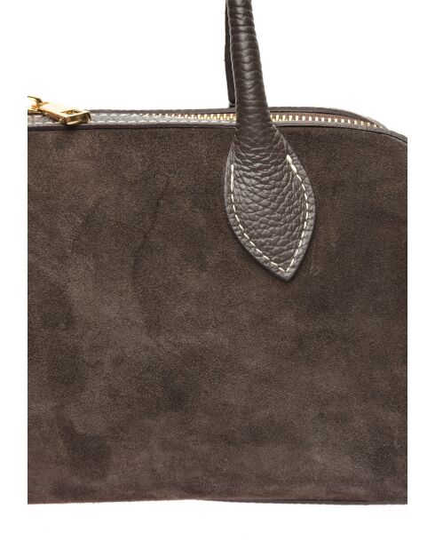 Gloria Henkeltasche dunkelbraun - 16x33,5x9 cm