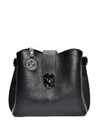 Bandolera gris negra - 19x21x7 cm