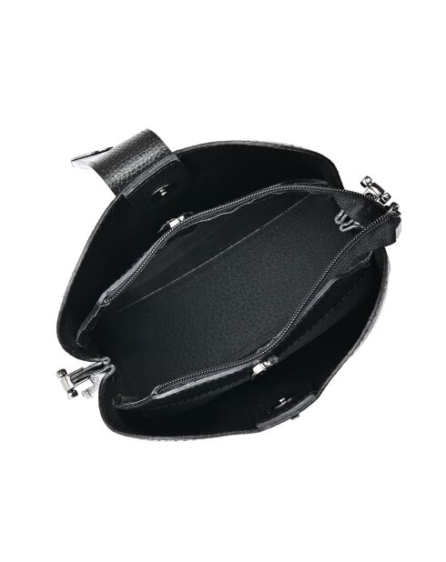 Bandolera gris negra - 19x21x7 cm