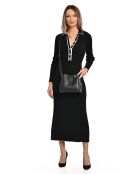 Bandolera gris negra - 19x21x7 cm