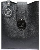 Bandolera gris negra - 19x21x7 cm