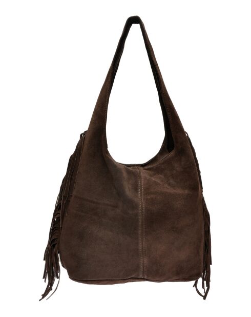 Hobo tas Valentina H donkerbruin - 30x39x12 cm