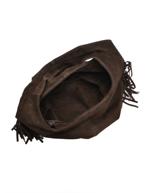 Hobo tas Valentina H donkerbruin - 30x39x12 cm