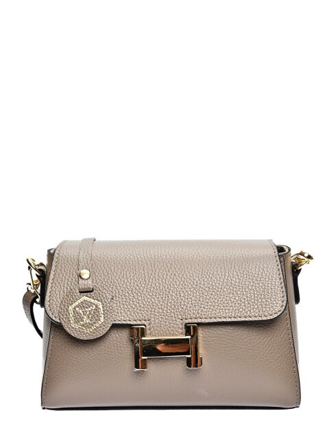 Bandolera Gaya gris beige - 15x20x7 cm