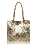 Goldene Roxane Schultertasche - 33x31x9 cm