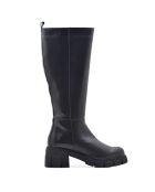 Bottes CA-1888 en cuir krust noires - Talon 6 cm