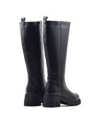 Bottes CA-1888 en cuir krust noires - Talon 6 cm