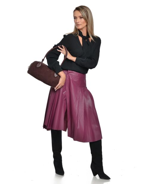 Borsa con manico Gloria Bordeaux - 16x33,5x9 cm