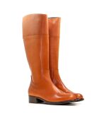 Bottes CA-237 en cuir krust brun clair