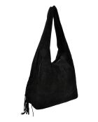 Borsa hobo Valentina H Nera - 30x39x12 cm