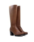 Bottes CA-2252 en cuir krust brun clair
