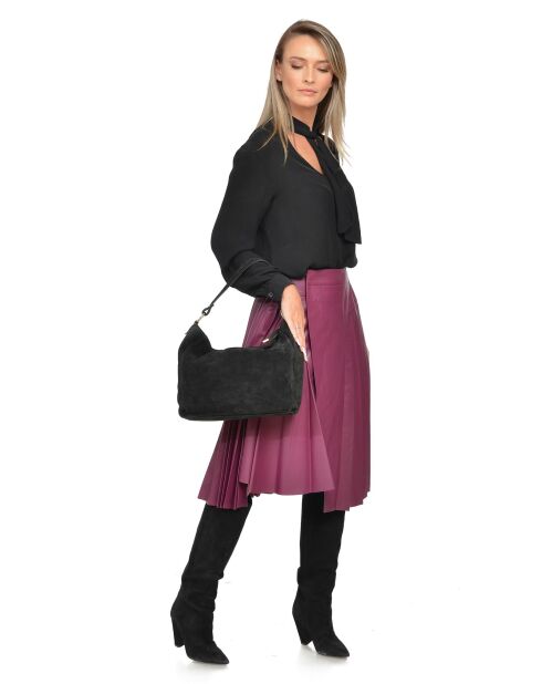 Marella zwarte schoudertas - 27x32x11 cm