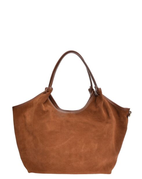 Borsa hobo Valentina Hope Cognac - 29x42x11 cm