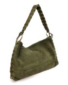 Borsa a tracolla Armel Vegas verde - 24,5x40,5 cm