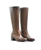 Bottes Lisa cuir diana marron