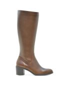 Bottes Lisa cuir diana marron