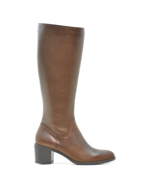 Bottes Lisa cuir diana marron