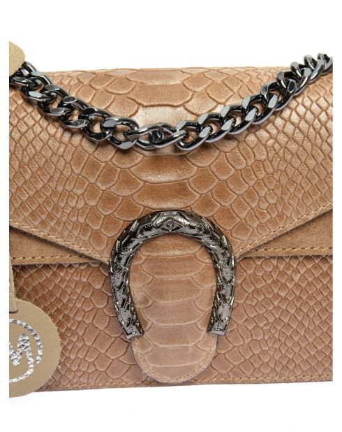 Baleyse schoudertas grijsbeige - 15x20x5 cm