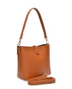 Borsa a secchiello Elvi Cognac - 19x21,5x10,5 cm