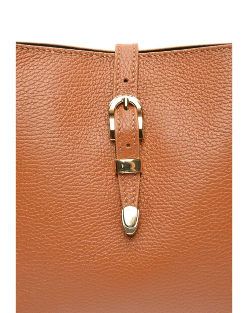 Borsa a secchiello Elvi Cognac - 19x21,5x10,5 cm