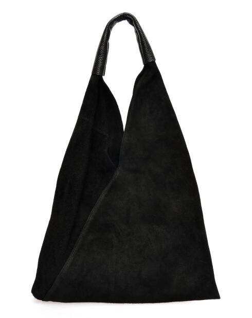 Borsa Hobo Valentina nera - 31,5x37x4 cm