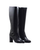 Bottes 1heb en cuir napa noires - Talon 5 cm