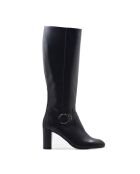 Bottes 1heb en cuir napa noires - Talon 5 cm