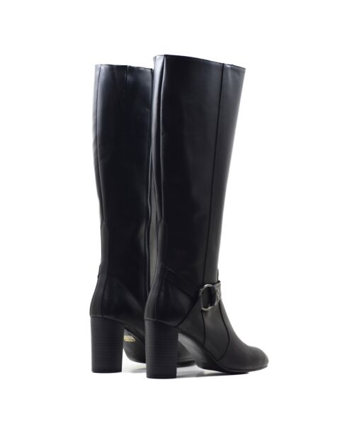 Bottes 1heb en cuir napa noires - Talon 5 cm