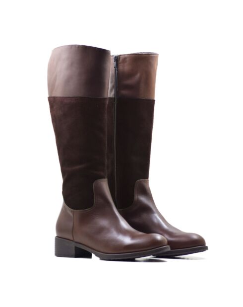 Bottes CA-237 en cuir krust marron