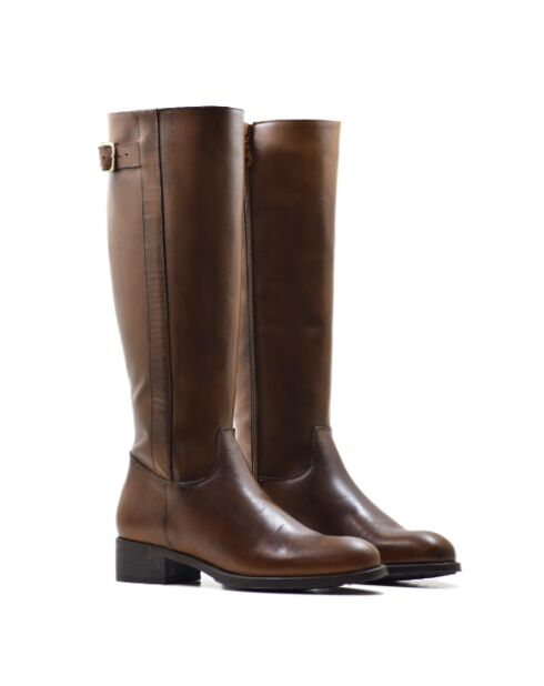 Botas CA-1655 de piel camel krust